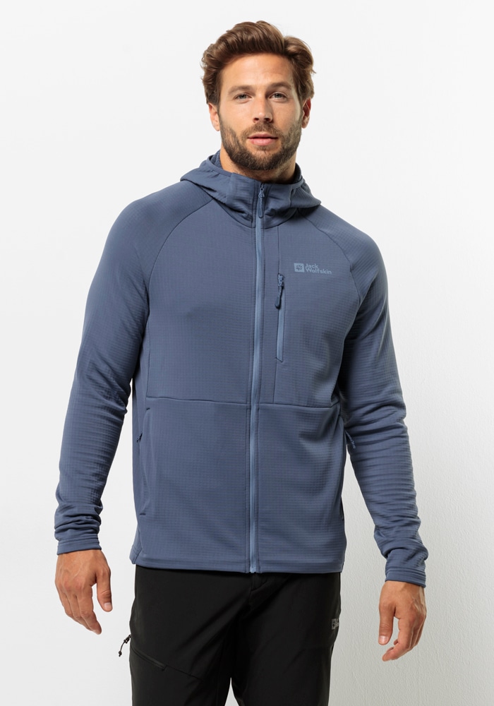 Jack Wolfskin Fleecejacke »KOLBENBERG HOODED FZ M«, mit Kapuze von Jack Wolfskin