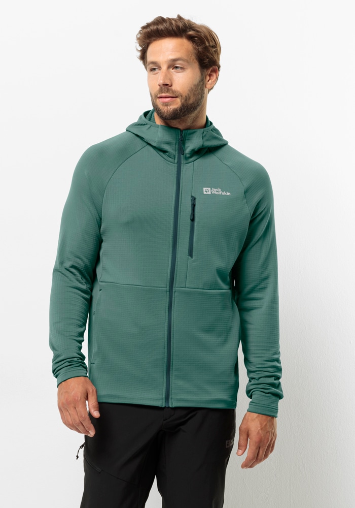 Jack Wolfskin Fleecejacke »KOLBENBERG HOODED FZ M«, mit Kapuze von Jack Wolfskin