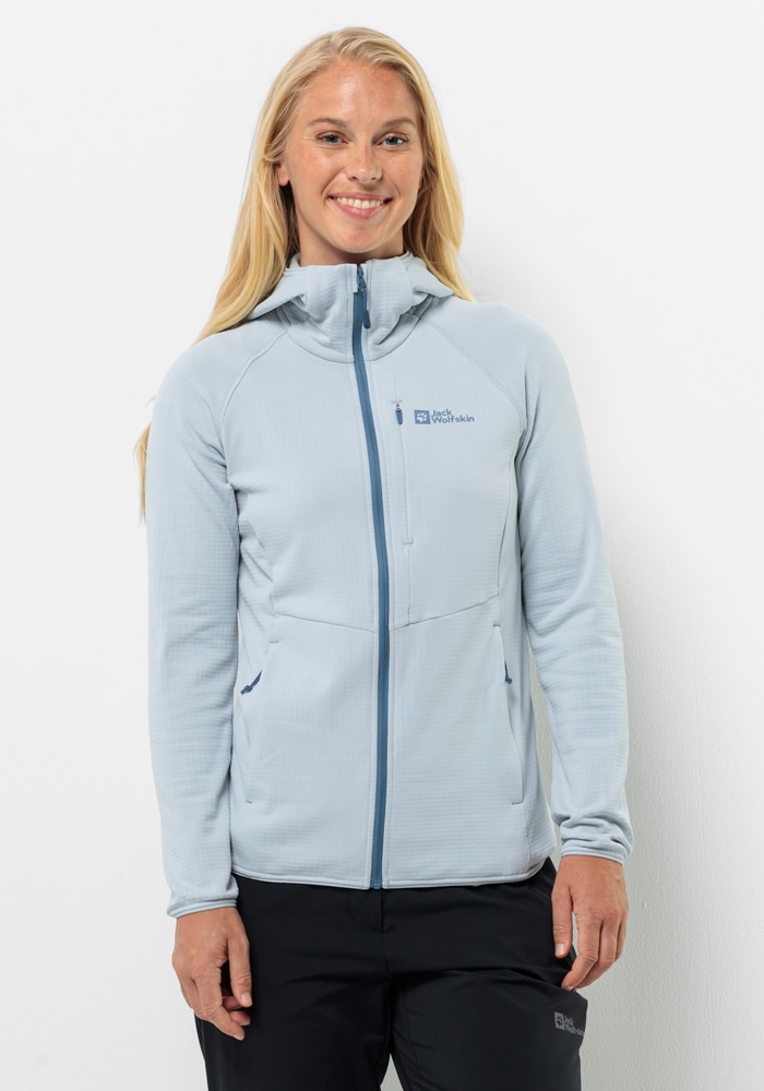 Jack Wolfskin Fleecejacke »KOLBENBERG HOODED FZ W«, mit Kapuze von Jack Wolfskin