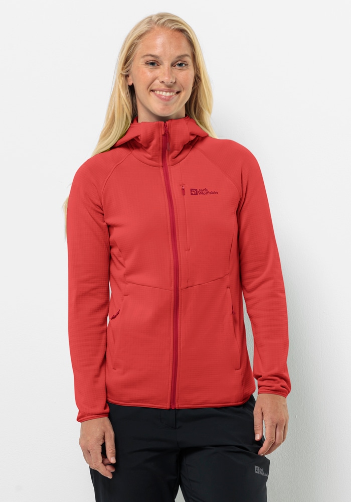 Jack Wolfskin Fleecejacke »KOLBENBERG HOODED FZ W«, mit Kapuze von Jack Wolfskin