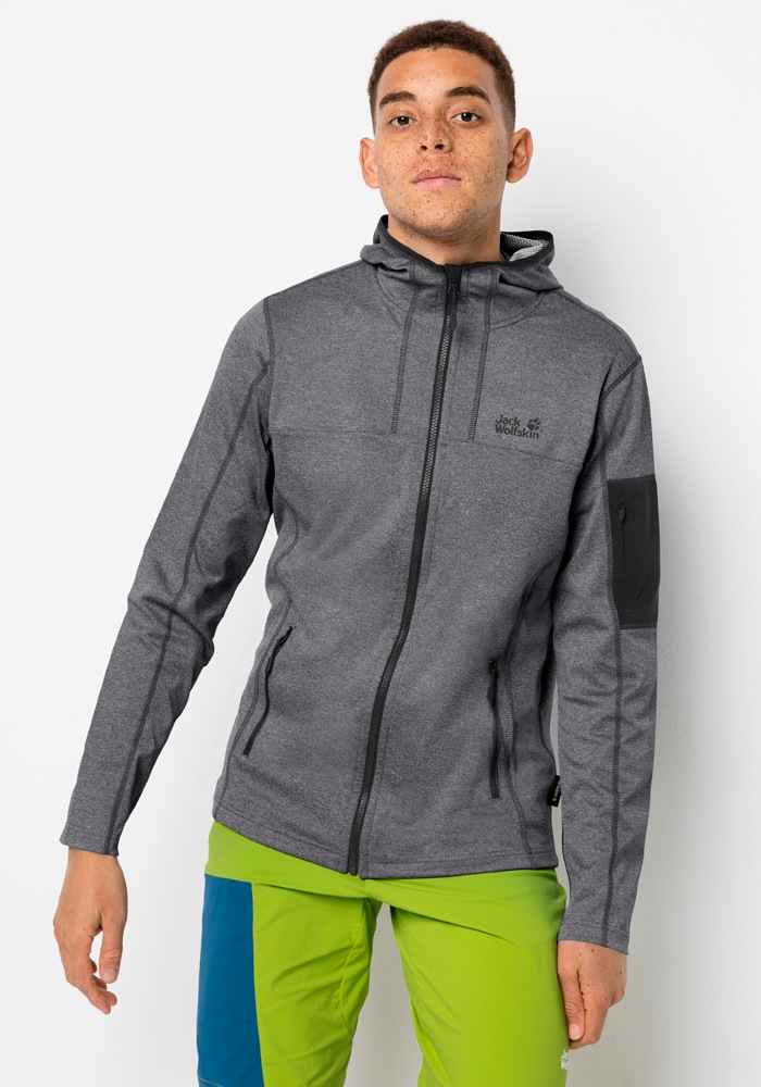 Jack Wolfskin Kapuzenfleecejacke »MILFORD HOODED JACKET M«, mit Kapuze von Jack Wolfskin