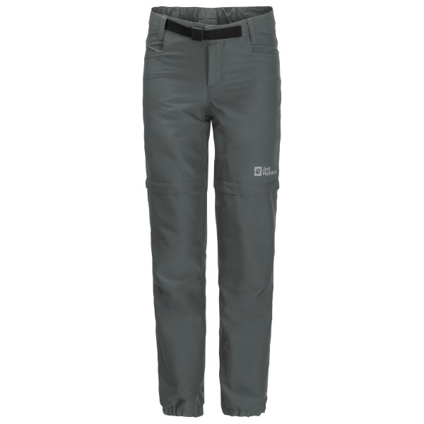 Jack Wolfskin - Kid's Active Zip Off Pants - Softshellhose Gr 152 grau von Jack Wolfskin