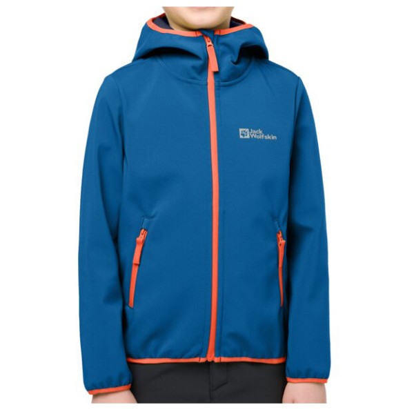 Jack Wolfskin - Kid's Fourwinds Jacket - Softshelljacke Gr 104 blau von Jack Wolfskin