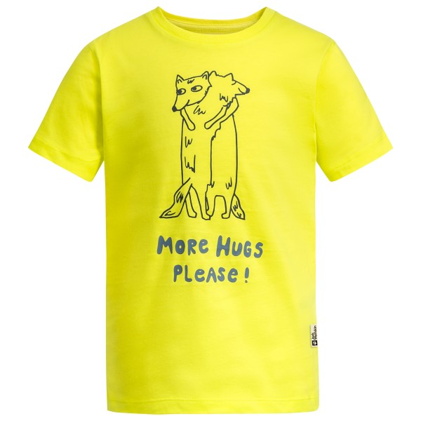 Jack Wolfskin - Kid's More Hugs T - T-Shirt Gr 128 gelb von Jack Wolfskin