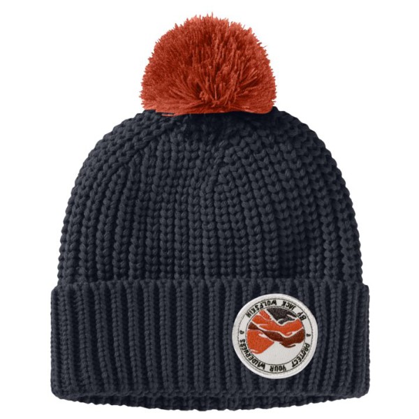 Jack Wolfskin - Kid's Pompom Badge Beanie - Mütze Gr M;S blau;schwarz von Jack Wolfskin