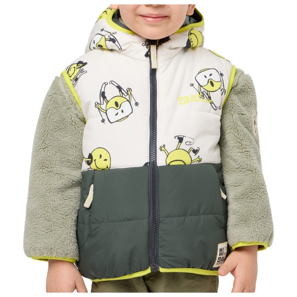 Jack Wolfskin - Kid's Smileyworld Insulation Vest - Kunstfasergilet Gr 104 grau von Jack Wolfskin