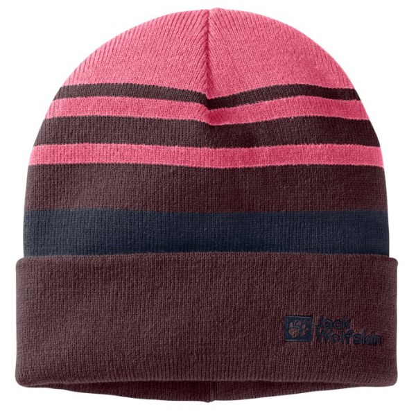 Jack Wolfskin - Kid's Stripynit Beanie - Mütze Gr M braun von Jack Wolfskin