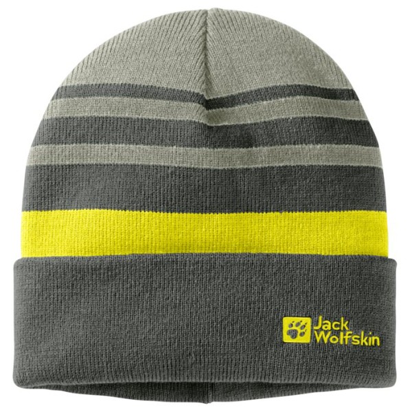 Jack Wolfskin - Kid's Stripynit Beanie - Mütze Gr M;S blau;braun;grau von Jack Wolfskin