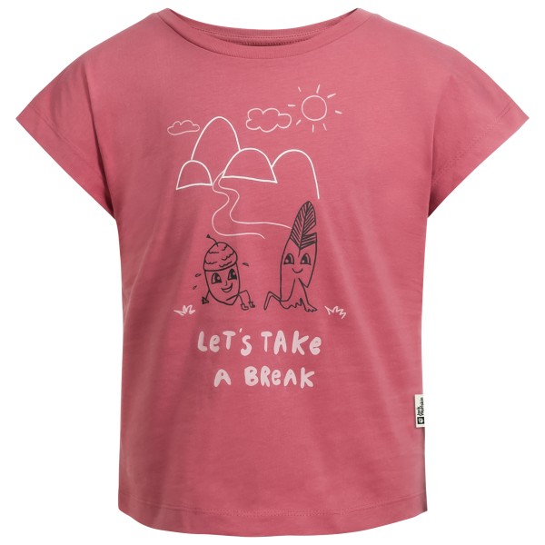 Jack Wolfskin - Kid's Take A Break T - T-Shirt Gr 104;116;128;140;152;164;176;92 lila;rosa/rot;rot von Jack Wolfskin