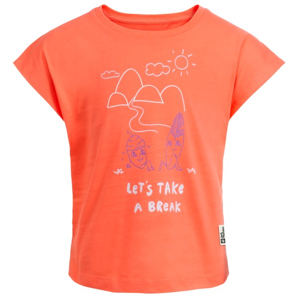 Jack Wolfskin - Kid's Take A Break T - T-Shirt Gr 104 rot von Jack Wolfskin