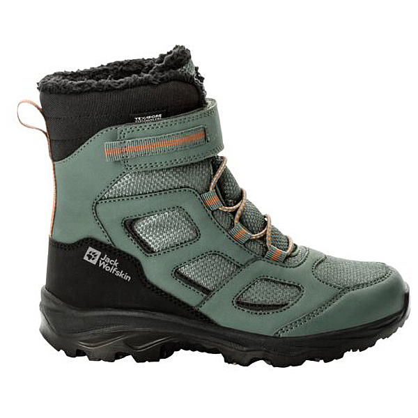 Jack Wolfskin - Kid's Vojo WT Texapore High - Winterschuhe Gr 28 schwarz/oliv von Jack Wolfskin