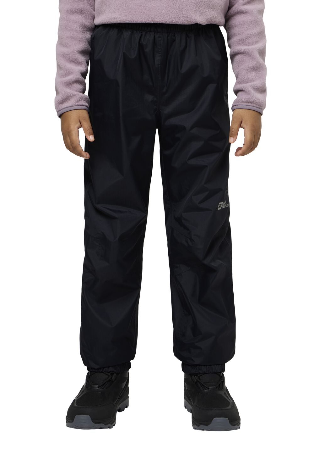 Jack Wolfskin Regenhose Kinder Rainy Days Pants Kids 116 black black von Jack Wolfskin