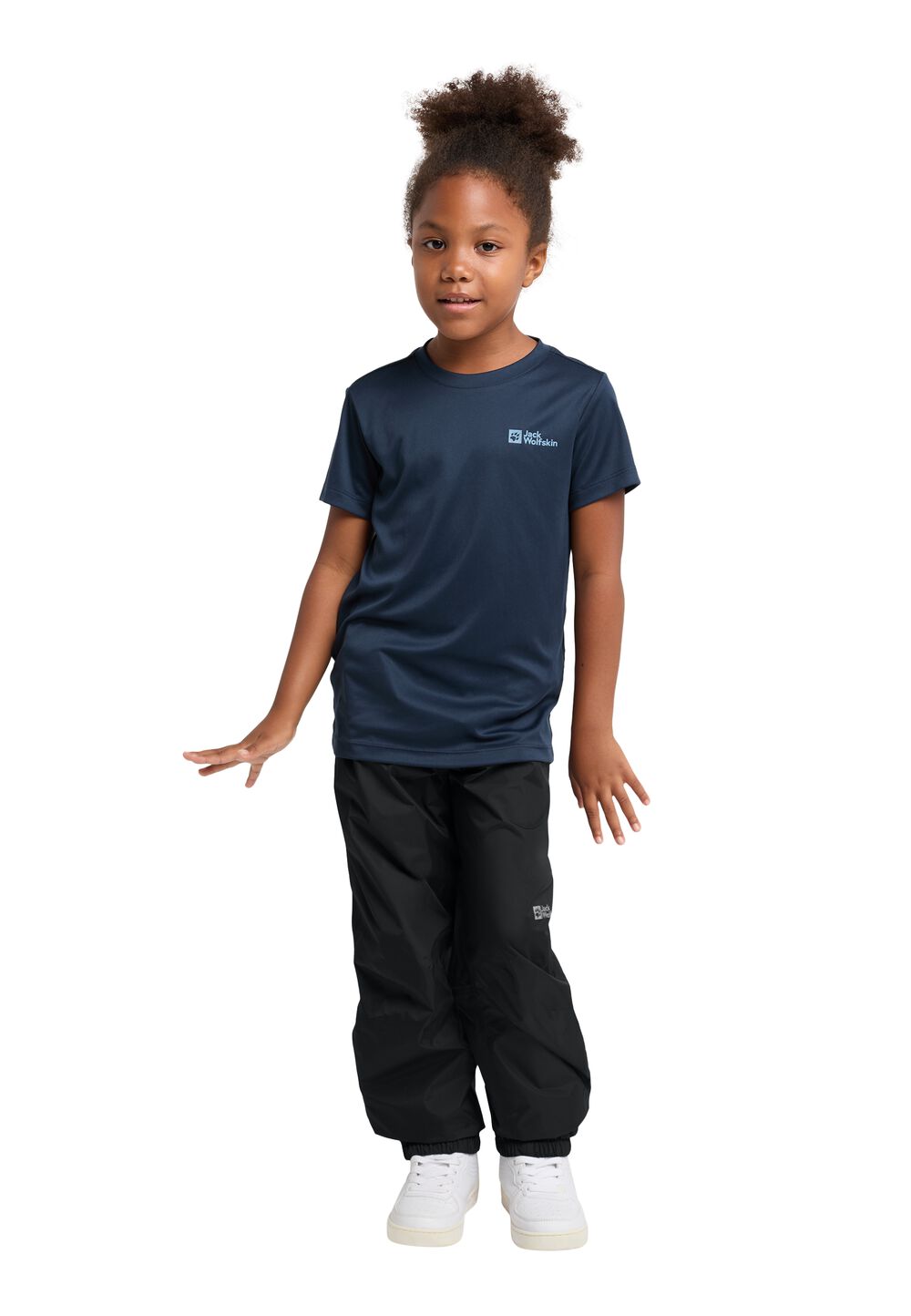 Jack Wolfskin Regenhose Kinder Rainy Days Pants Kids 92 black black von Jack Wolfskin