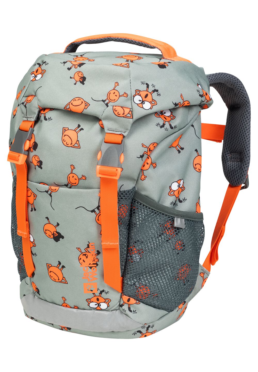 Jack Wolfskin Kinderrucksack ab 6 Jahren Smileyworld Waldspieler 16 one size braun ICON mint leaf von Jack Wolfskin