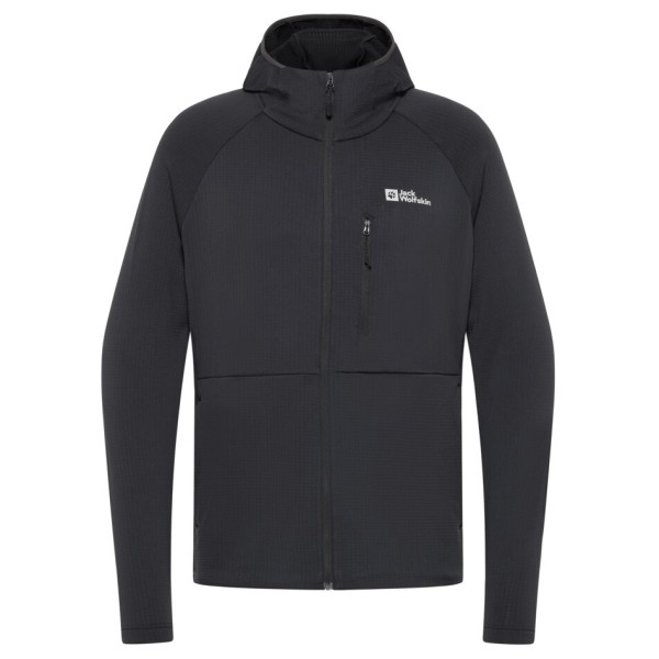 Jack Wolfskin - Kolbenberg Hooded FZ - Fleecejacke Gr M grau von Jack Wolfskin