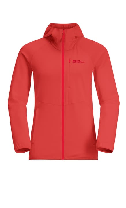 Jack Wolfskin Kolbenberg Hooded Fleecejacke hellrot Jack Wolfskin Kolbenberg Hooded Fleecejacke hellrot von Jack Wolfskin