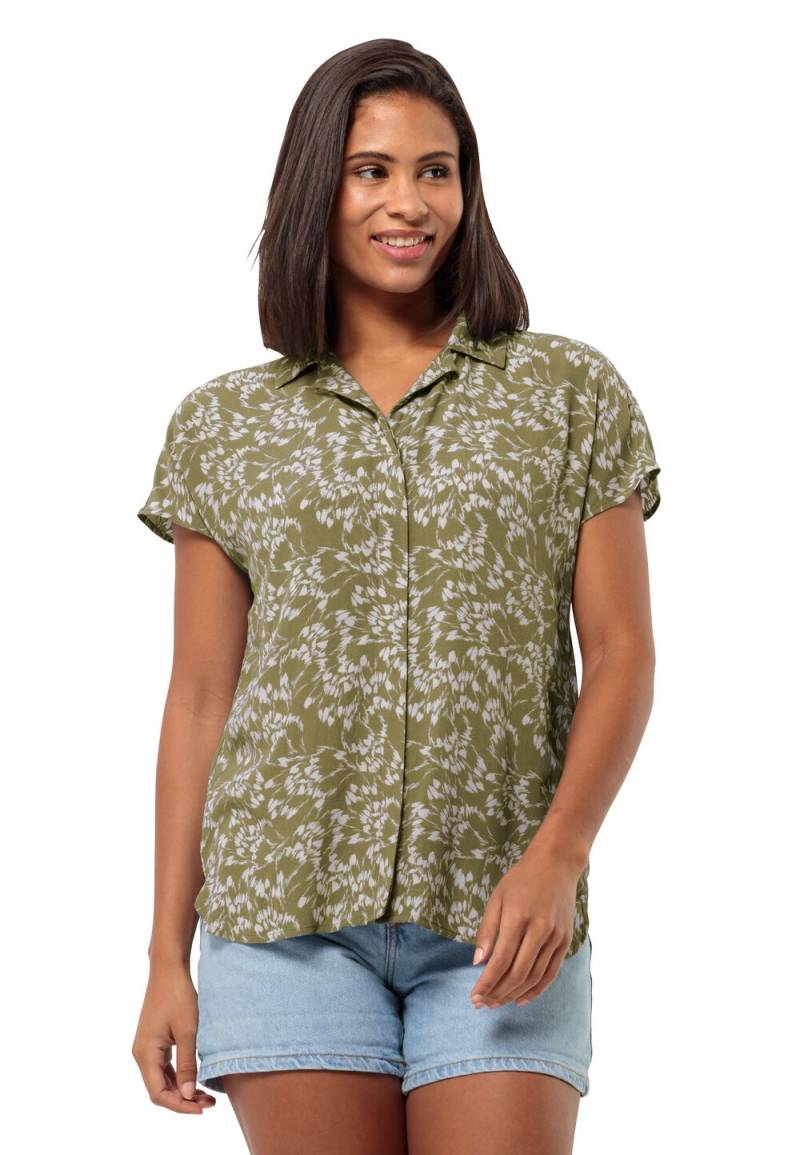 Jack Wolfskin Kurzarm Bluse Damen Sommerwiese Shirt Women L leaves bay leaf Leaves Bay Leaf von Jack Wolfskin