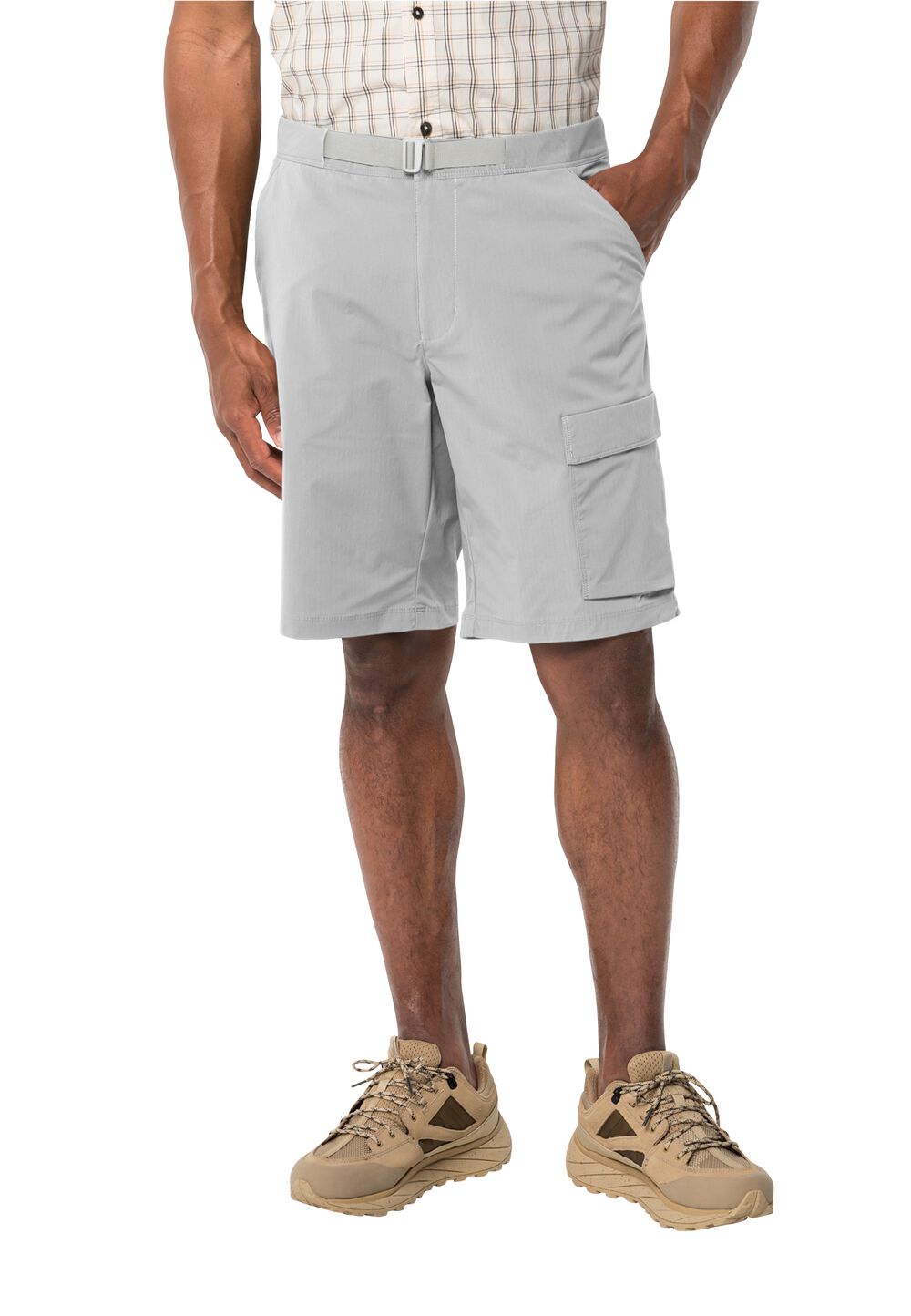 Jack Wolfskin Kurze Hose Herren Wanderthirst Shorts Men 46 cool grey Cool Grey von Jack Wolfskin