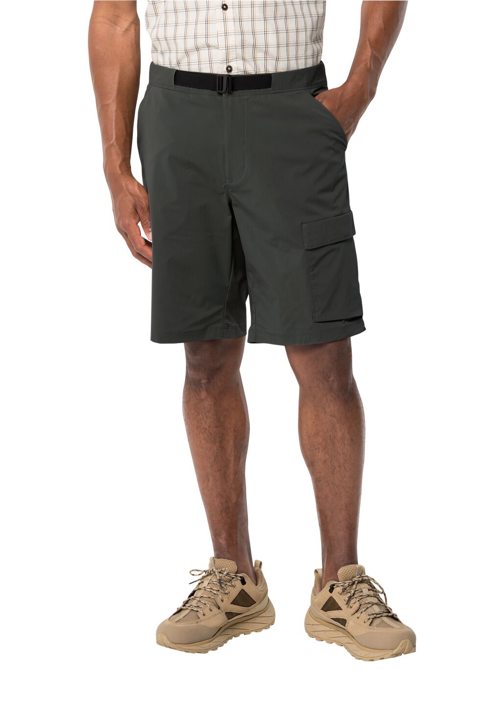 Jack Wolfskin Kurze Hose Herren Wanderthirst Shorts Men 48 granite black granite black von Jack Wolfskin