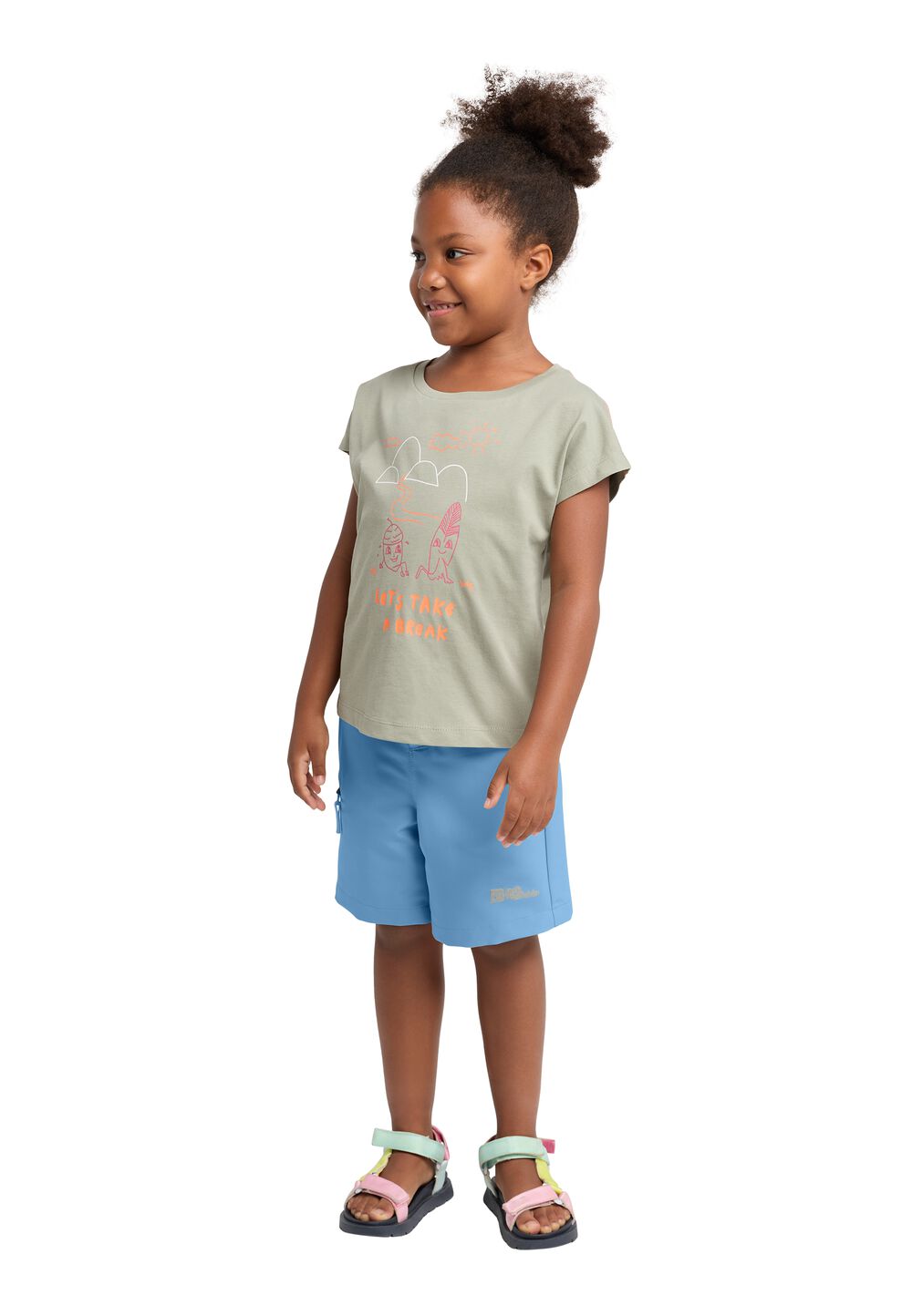 Jack Wolfskin Kurze Hose Kinder Turbulence Shorts Kids 116 elemental blue elemental blue von Jack Wolfskin