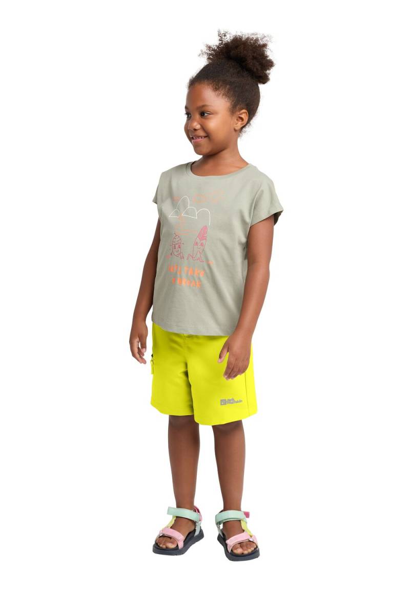 Jack Wolfskin Kurze Hose Kinder Turbulence Shorts Kids 116 firefly Firefly von Jack Wolfskin