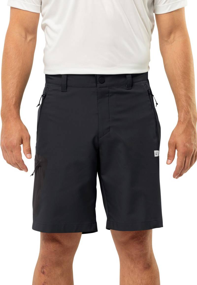 Jack Wolfskin Kurze Softshellhose Herren Active Track Shorts Men 46 black black von Jack Wolfskin