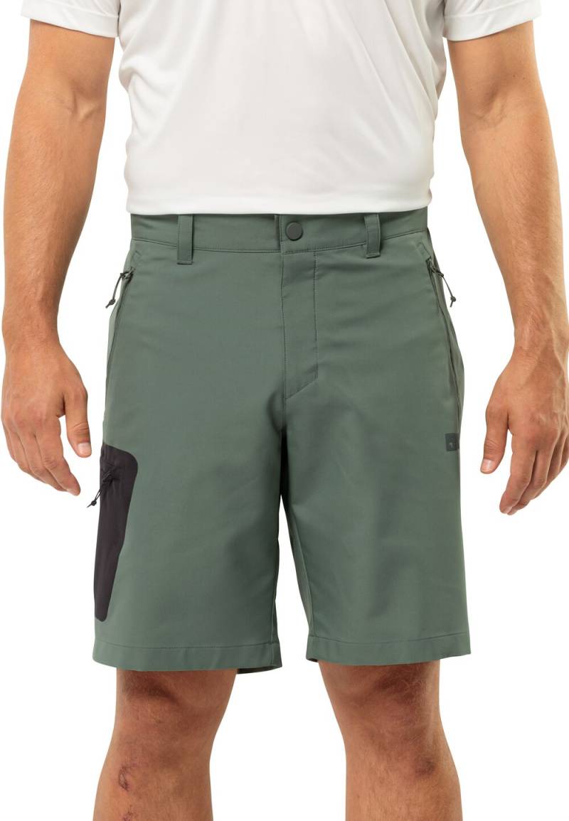 Jack Wolfskin Kurze Softshellhose Herren Active Track Shorts Men 54 hedge green Hedge Green von Jack Wolfskin