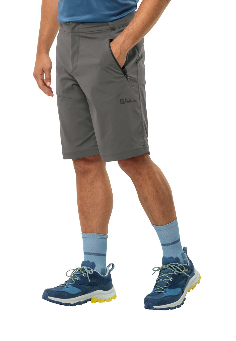 Jack Wolfskin Kurze Softshellhose Herren Glastal Shorts Men 50 slate slate von Jack Wolfskin