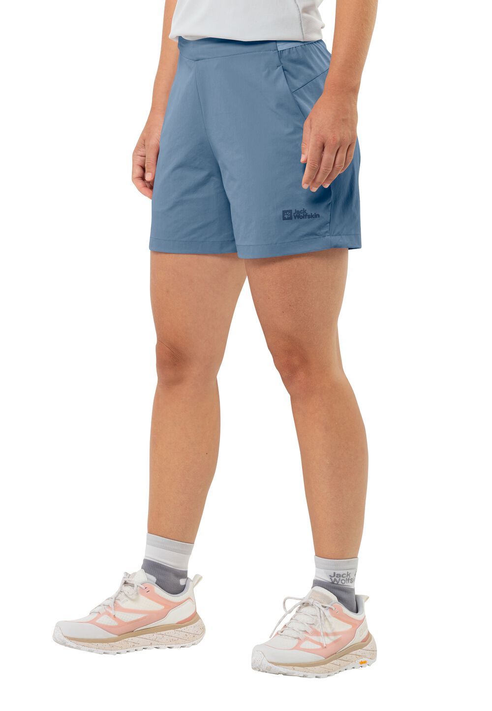 Jack Wolfskin Kurze Wanderhose Damen Prelight Shorts Women L elemental blue Elemental Blue von Jack Wolfskin