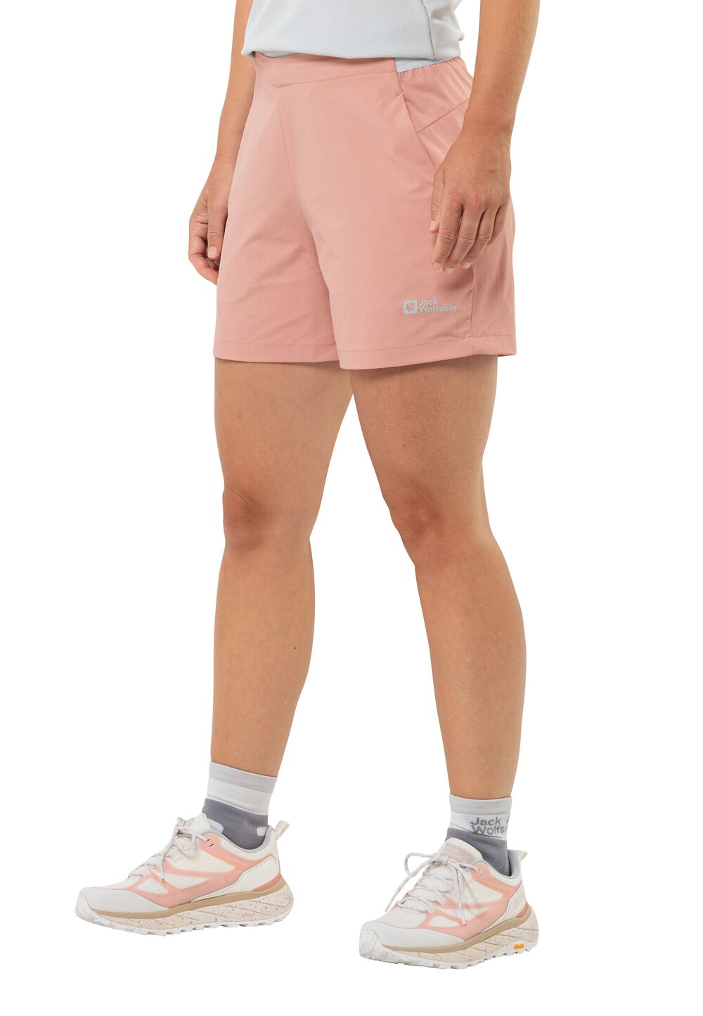 Jack Wolfskin Kurze Wanderhose Damen Prelight Shorts Women M rose dawn Rose Dawn von Jack Wolfskin