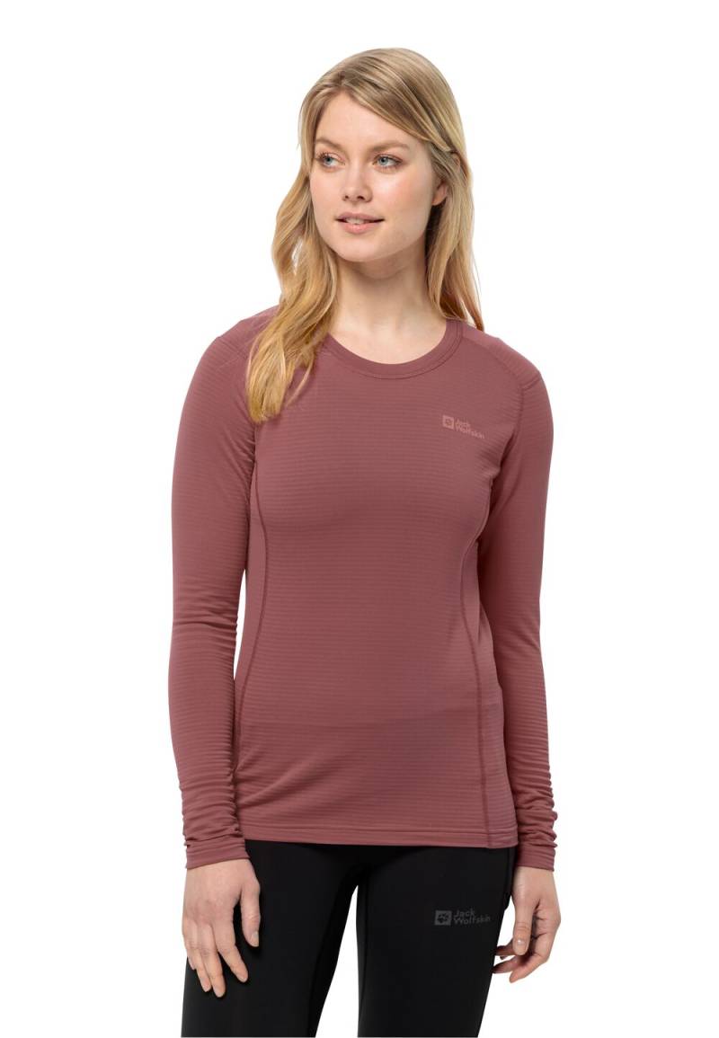 Jack Wolfskin Langarm Funktionsshirt Damen Infinite L/S Women M apple butter apple butter von Jack Wolfskin