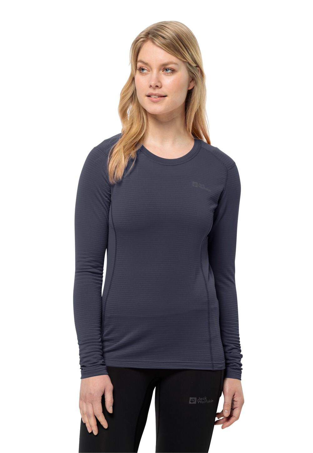 Jack Wolfskin Langarm Funktionsshirt Damen Infinite L/S Women S graphite Graphite von Jack Wolfskin