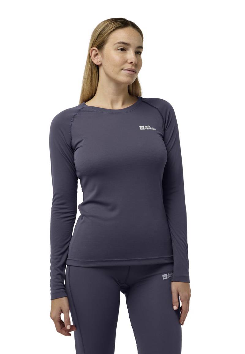 Jack Wolfskin Langarm Funktionsshirt Damen Infinite Light LS Women L graphite Graphite von Jack Wolfskin