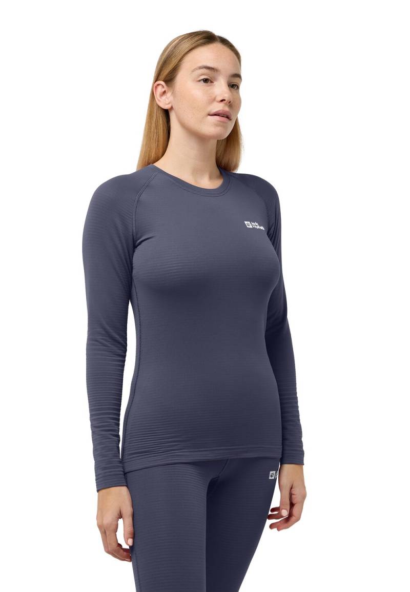 Jack Wolfskin Langarm Funktionsshirt Damen Infinite Warm LS Women L graphite Graphite von Jack Wolfskin