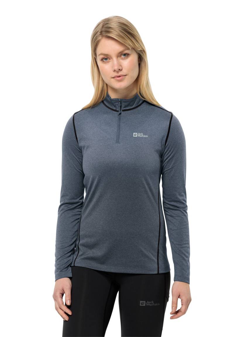 Jack Wolfskin Langarm Funktionsshirt Damen SKY Thermal HZ Women 2XL graphite / cool grey Graphite / Cool Grey von Jack Wolfskin