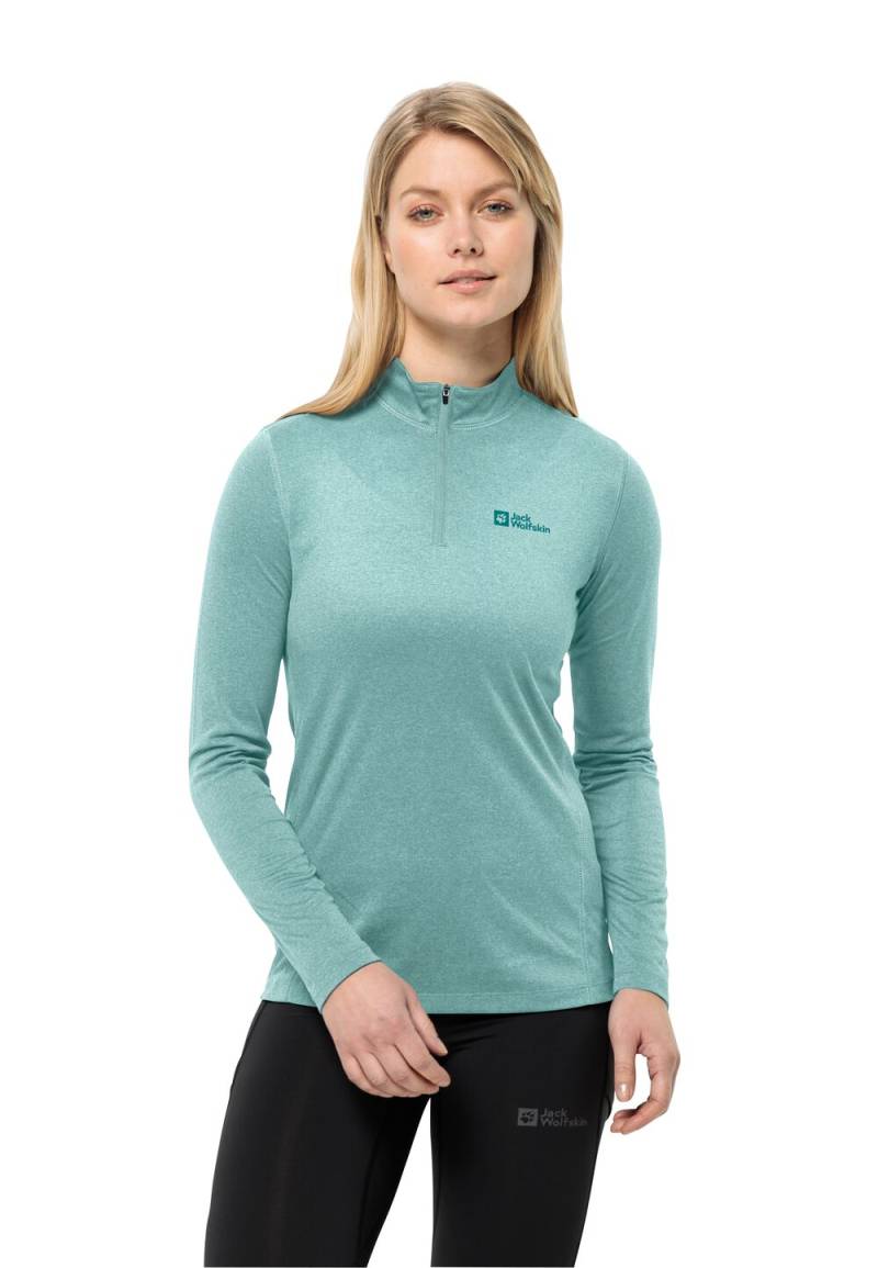 Jack Wolfskin Langarm Funktionsshirt Damen SKY Thermal HZ Women L sea foam sea foam von Jack Wolfskin