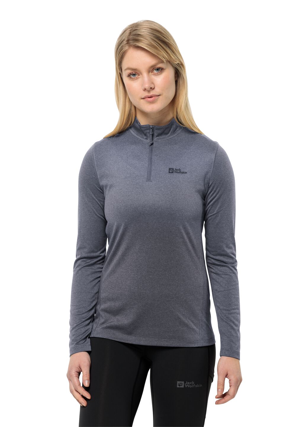 Jack Wolfskin Langarm Funktionsshirt Damen SKY Thermal HZ Women M dolphin dolphin von Jack Wolfskin