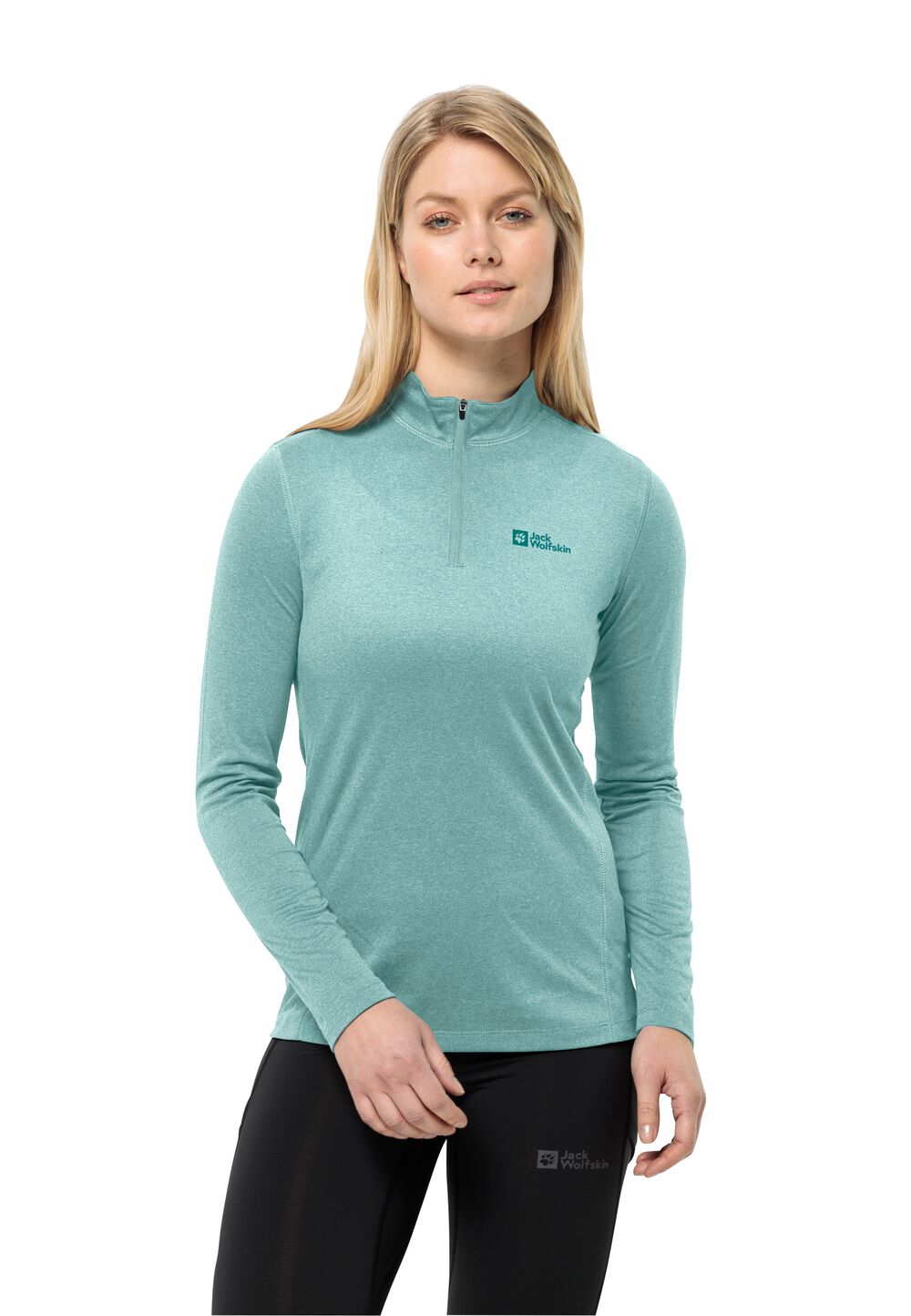 Jack Wolfskin Langarm Funktionsshirt Damen SKY Thermal HZ Women M sea foam sea foam von Jack Wolfskin