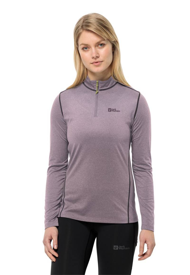 Jack Wolfskin Langarm Funktionsshirt Damen SKY Thermal HZ Women S wild blossom wild blossom von Jack Wolfskin