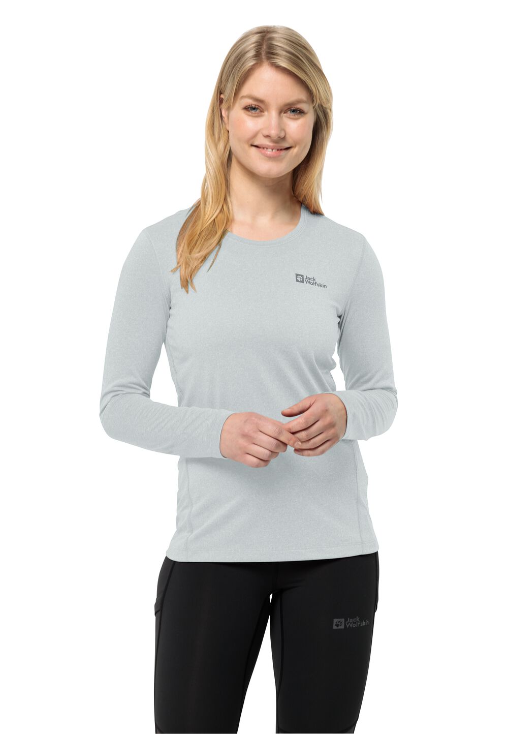 Jack Wolfskin Langarm Funktionsshirt Damen SKY Thermal LS Women L cool grey Cool Grey von Jack Wolfskin