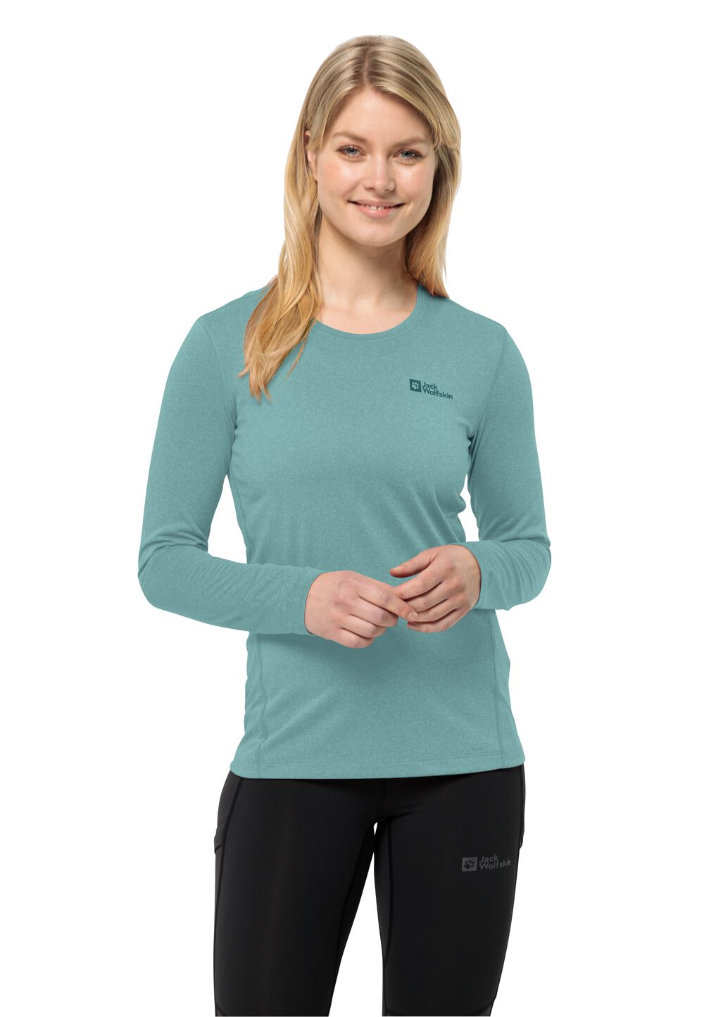 Jack Wolfskin Langarm Funktionsshirt Damen SKY Thermal L/S Women L sea foam sea foam von Jack Wolfskin