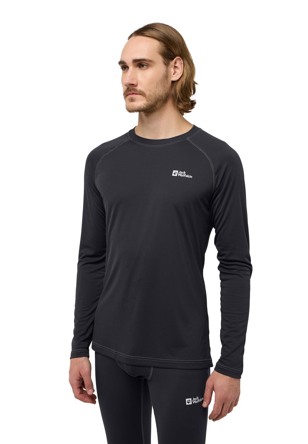 Jack Wolfskin Langarm Funktionsshirt Herren Infinite Light LS Men L black black von Jack Wolfskin