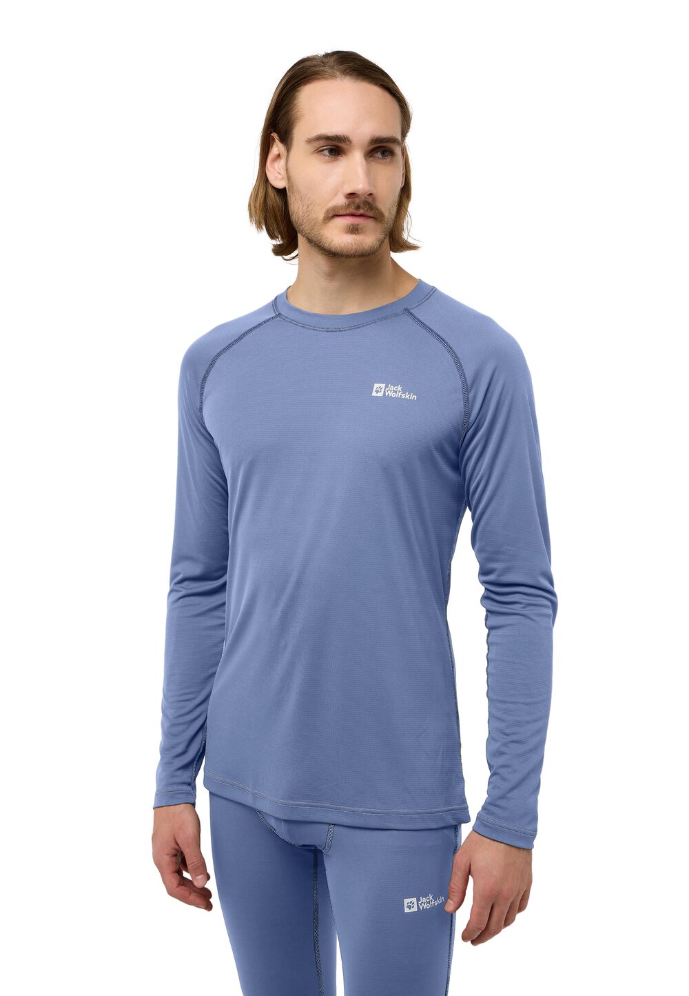 Jack Wolfskin Langarm Funktionsshirt Herren Infinite Light LS Men M nature blue nature blue von Jack Wolfskin