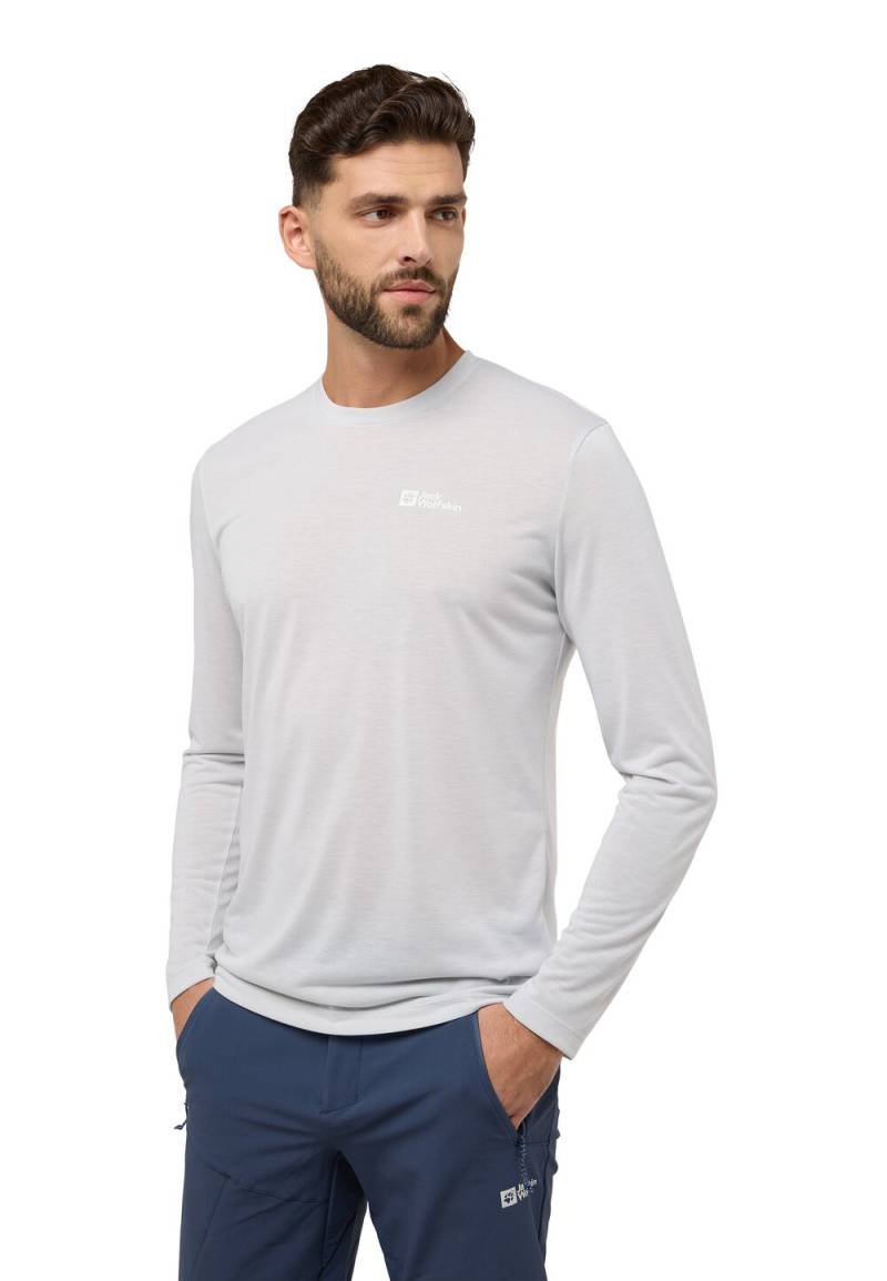 Jack Wolfskin Langarm Funktionsshirt Herren Vonnan LS T-Shirt Men M cool grey Cool Grey von Jack Wolfskin