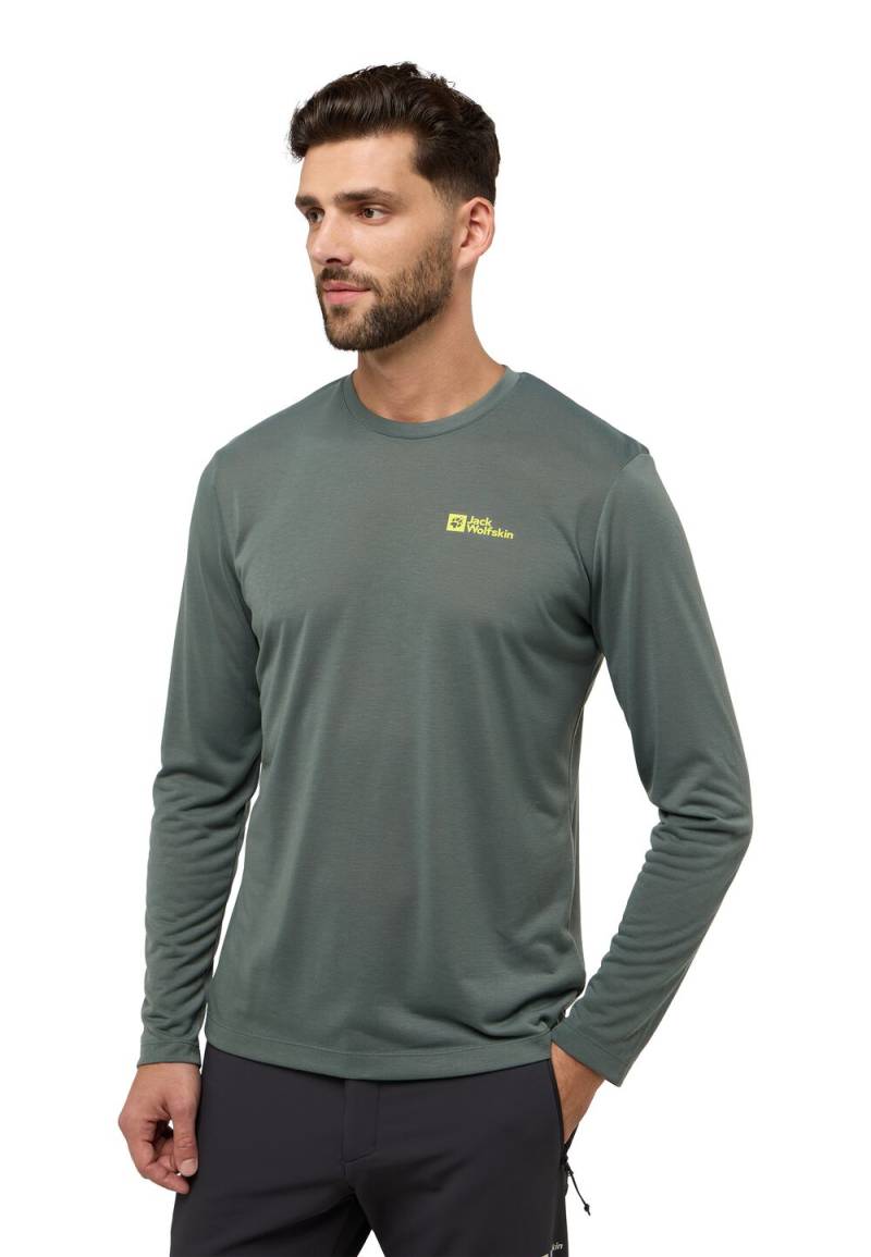 Jack Wolfskin Langarm Funktionsshirt Herren Vonnan LS T-Shirt Men M slate green slate green von Jack Wolfskin