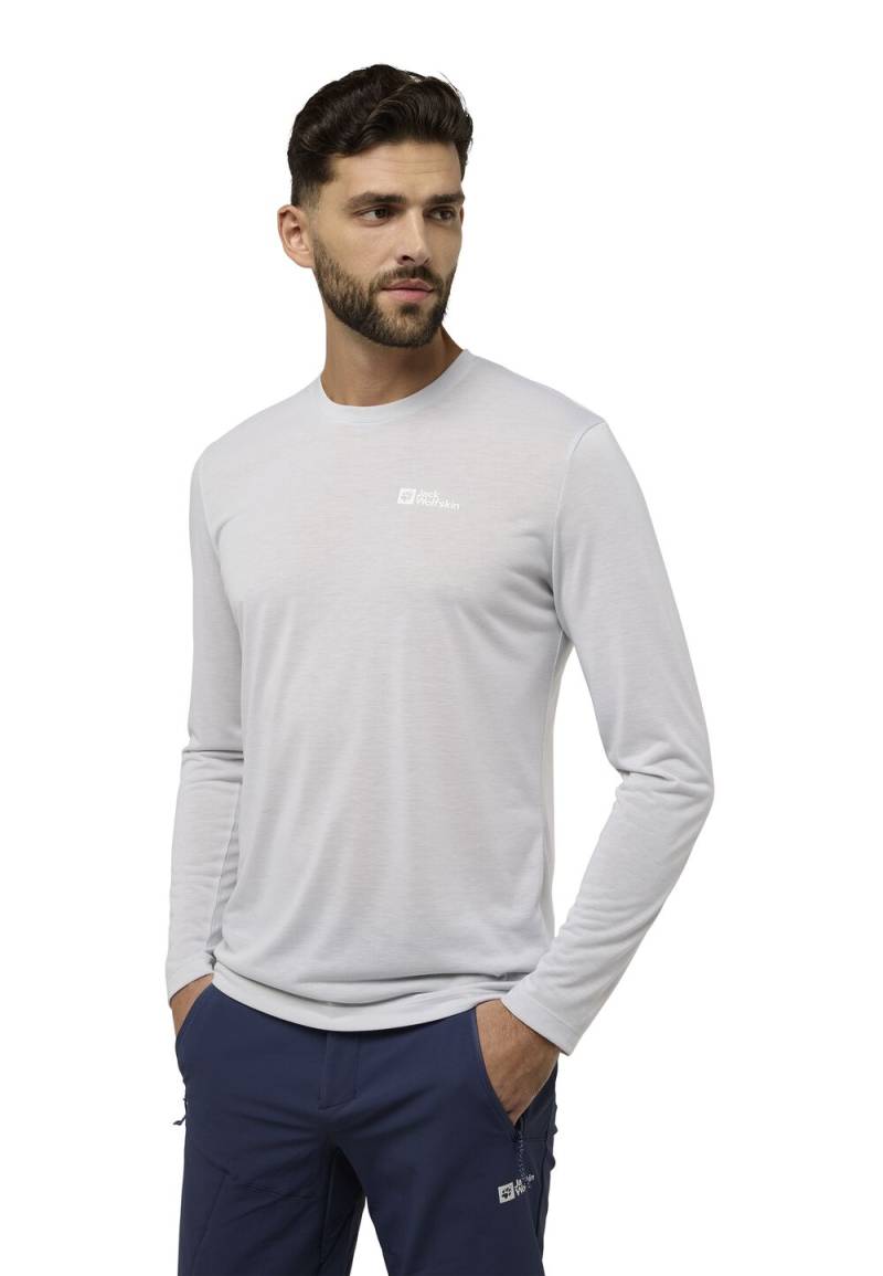 Jack Wolfskin Langarm Funktionsshirt Herren Vonnan LS T-Shirt Men S cool grey Cool Grey von Jack Wolfskin