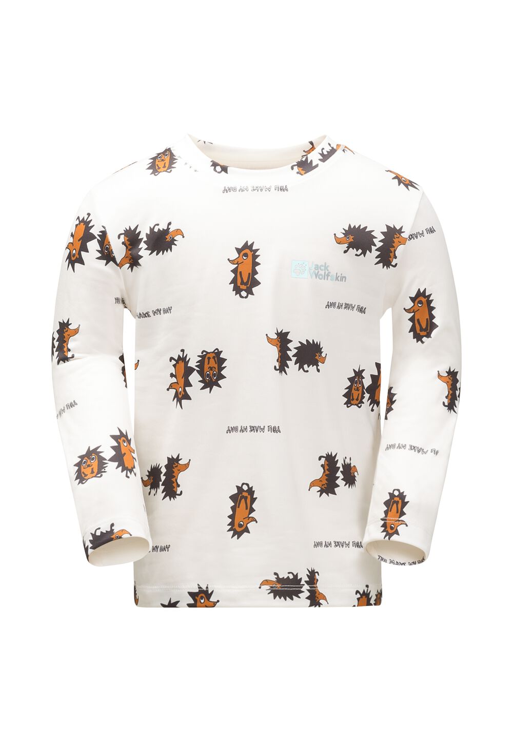 Jack Wolfskin Langarm Funktionsshirt Kinder Gleely Print Longsleeve Kids 104 cotton white allover cotton white allover von Jack Wolfskin