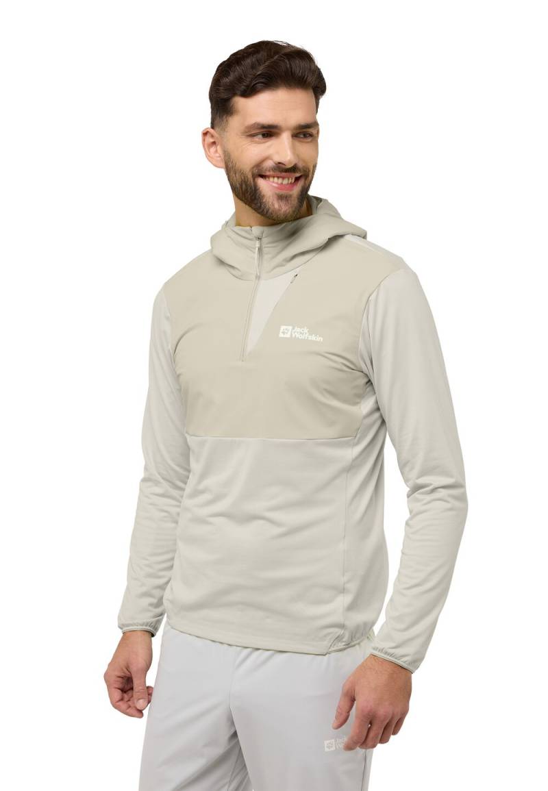 Jack Wolfskin Langarm Funktionsshirt mit Kapuze Herren Prelight Trail Hoody Men L seal seal von Jack Wolfskin