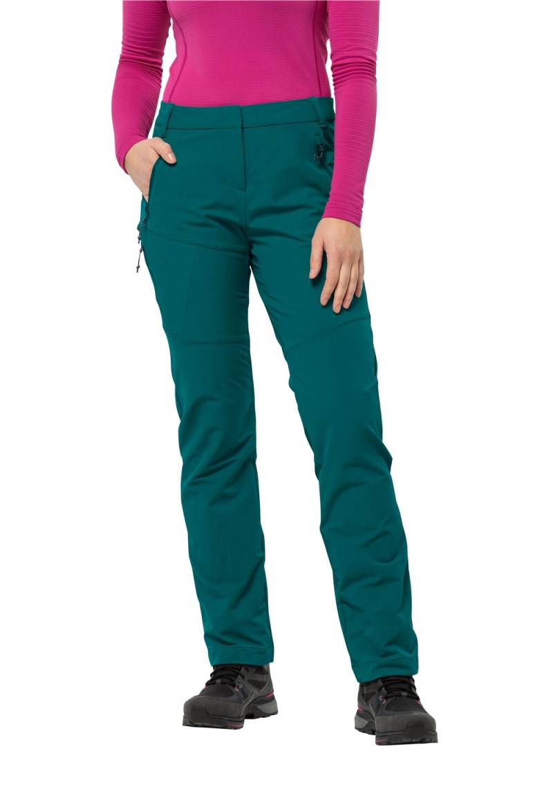 Jack Wolfskin Lange Hose Damen Glastal Winter Pants Women 44 sea green sea green von Jack Wolfskin