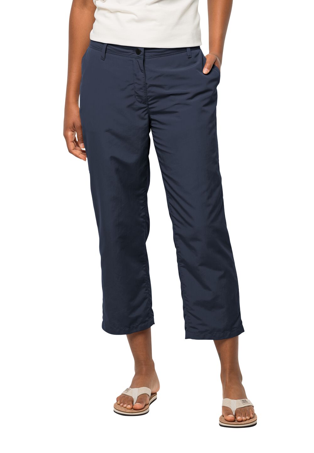 Jack Wolfskin Lange Hose Damen Kalahari 7/8 Pants Women 34 blau night blue von Jack Wolfskin